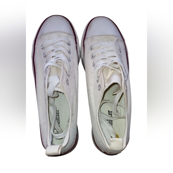 Olivia Miller Off White Platform Sneakers - Picture 5 of 5